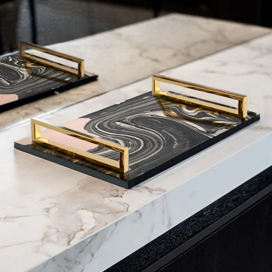 Sandwave Lacquer Tray