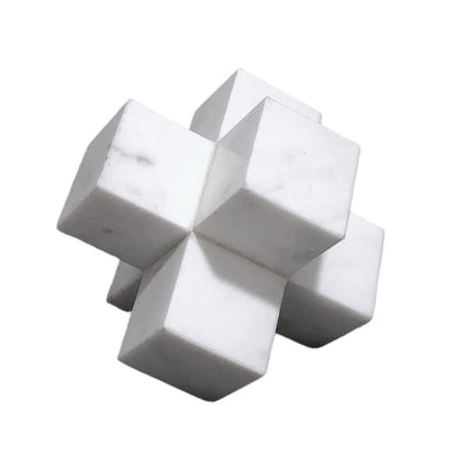 Cross Marble Sculpture White