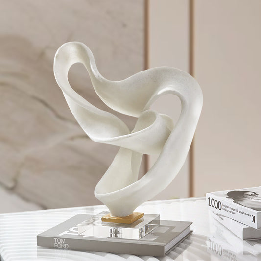 White Whirl Sculpture