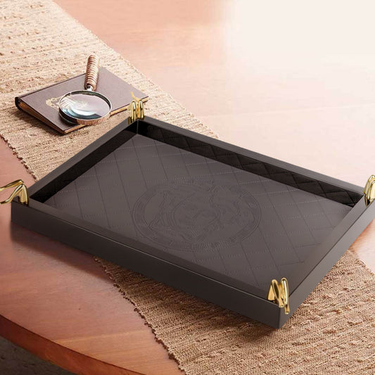 Rectangular PU Leather Tray